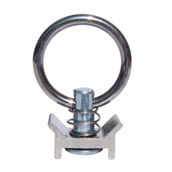Endbeschlag mit Ring für Airlineschiene - Single Stud Fitting - Aluminiumretainer