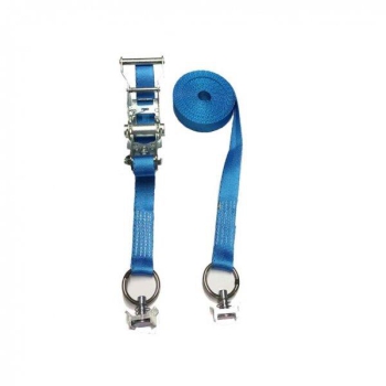 Zurrgurt mit Ratsche und 2x Single Stud Fittingen - 3,0 Meter für Airlineschienen