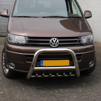 Frontschutzbügel - VW T6 (2015-2019) - 70mm ø - mit Kurbelgehäuseschutz