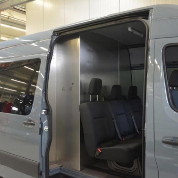 Alu-Trennwand C-Säule - MAN TGE/ VW Crafter II (17-) - Hochdach/ H3/ FWD
