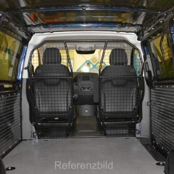 Trenngitter B-Säule m. Durchg. - Ford Transit Custom II (ab 23-)/ VW New Transporter T7 (24-) - H1