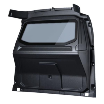 Trennwand B-Säule ABS - VW Caddy V (ab 20-)/ Ford Connect III (ab 22-) - mit Scheibe, stoffb. (AWT)