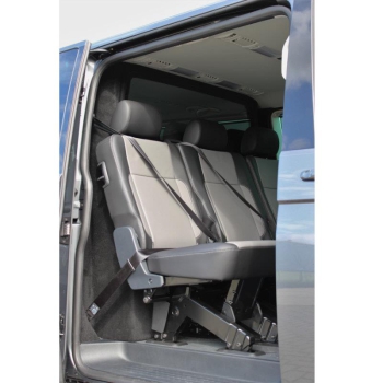 Trennwand C-Säule GfK - VW T5/ T6/ T6.1 Kombi (ab 03-) - mit Fenster & beidseitig stoffbezogen - SDR