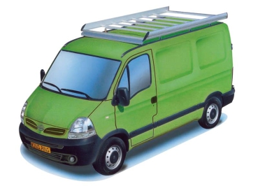 Alu-Dachträger Nissan Interstar/ Opel Movano/ Renault Master 2002-2011 - L1H2 (RS3080mm)