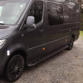 Trittbretter ATZ Serie - Ford E-Transit ab 2014- L2 (RS3300mm) - schwarz