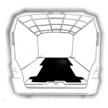 Gummiboden, 3mm - Mercedes Sprinter (W910 ab 2018-) - L1 (RS3259mm) - FWD