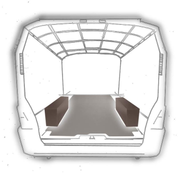 Radkastenschutz Holz (Braun) - VW T5/ T6 ab 2003 - L2 (RS3400mm)