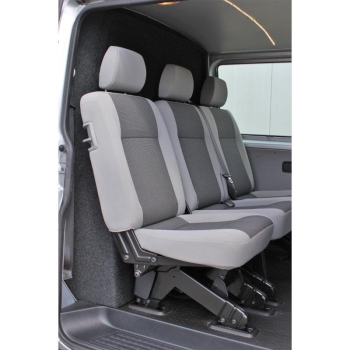 Trennwand C-Säule GfK - VW T5/ T6/ T6.1 Kombi (ab 03-) - ohne Fenster/ beidseitig stoffbezogen - SDR