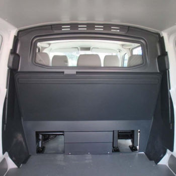 Trennwand C-Säule ABS - VW T5/ T6/ T6.1 (Doppelkabine/ SD2) - mit Scheibe