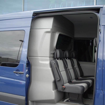 Trennwand C-Säule ABS - Sprinter W906/907 (06-)/ VW Crafter I/ Crafter II (4x4/ RWD) H1 ohne Scheibe