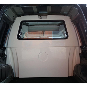 Trennwand C-Säule GfK - VW Caddy Kasten (2004-2020) - Oberteil - mit Fenster, stoffbezogen