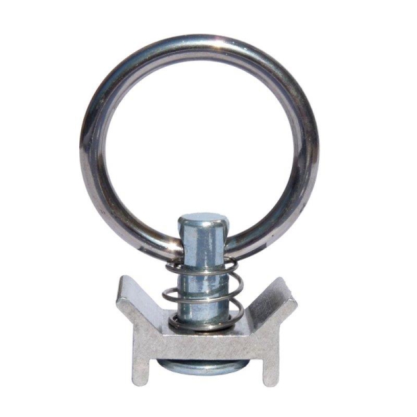 Endbeschlag mit Ring für Airlineschiene - Single Stud Fitting - Aluminiumretainer