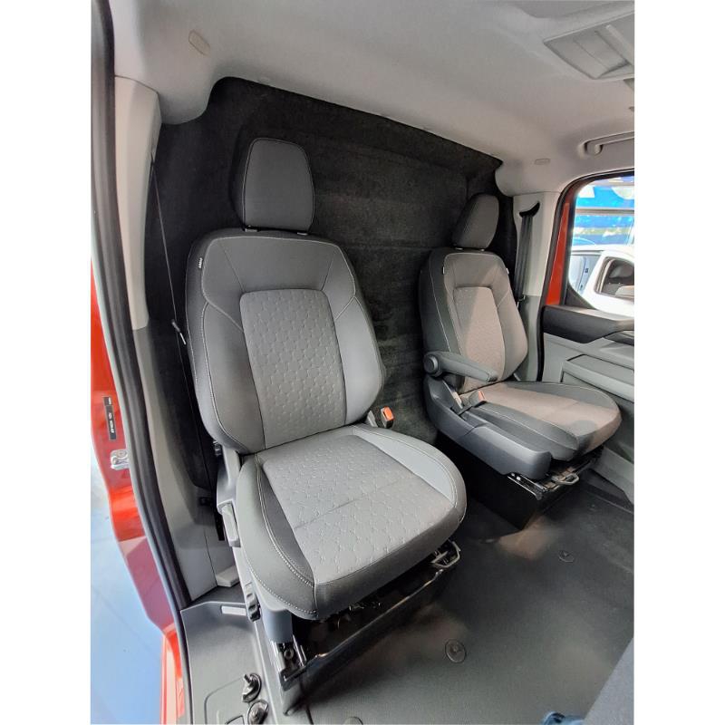 Trennwand B-Säule ABS - Ford Transit Custom II/ VW New Transporter T7 - ohne Scheibe, stoffbezogen