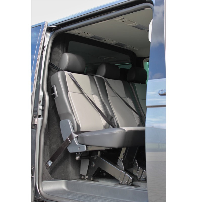 Trennwand C-Säule GfK - VW T5/ T6/ T6.1 Kombi (03-24) - mit Fenster/ beidseitig stoffbezogen - SDR