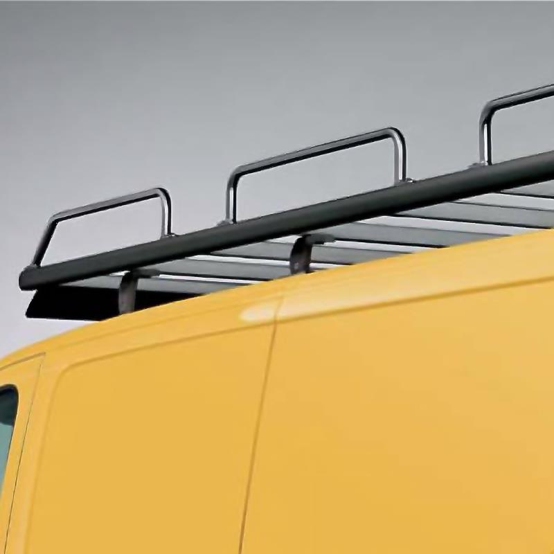 Alu-Dachträger, schwarz - Mercedes Sprinter (06-)/ VW Crafter (06-16) - L2H1 (RS3665mm), offen