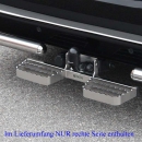 Edelstahltrittstufe - Trittflächenbreite 200mm (rechts oder links)