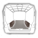 Radkastenschutz Holz (Braun) - Vivaro B/ Talento/ NV300/ Trafic III/ Primastar (22-) - L1/ L2