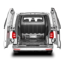 Trennwand C-Säule ABS - VW T5/ T6 (Doppelkabine) - mit Scheibe